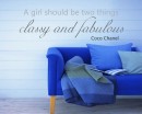 A Girl Should Be Quotes Wall Decal Motivational Vinyl Art Stickers